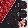 2120Pcs 8 Styles  Imitation Pearl Resin Beads Strands RESI-AR0001-47-3