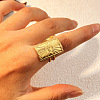 304 Stainless Steel Cuff Rings LS-RJEW-S626-10G-B-1