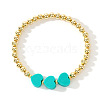 Bohemian Style Round Brass Beads Stretch Bracelets DP7684-1-2