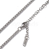 Non-Tarnish 304 Stainless Steel Wheat Chain Necklace for Men Women NJEW-K245-021C-2