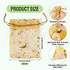 30Pcs Gold Stamping Moon Star Organza Drawstring Gift Bags ABAG-TA0002-21C-4