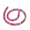Natural Dyed Jade Beads Strands G-F601-A10-2