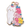 Animal Flower Alloy Enamel Pendants ENAM-Q508-01A-1