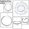 304 Stainless Steel Folding Crimp Cord Ends STAS-UN0005-72-5