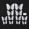 PVC Plastic Artificial 3D Butterfly Decorations DIY-I072-02E-1