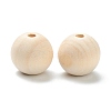 Natural Unfinished Wood Beads WOOD-XCP0001-19H-2