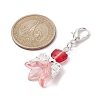 Lily Angel Glass Pendant Decorations HJEW-JM01626-3