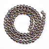 Electroplate Transparent Glass Beads Strands LS-GLAA-T032-T4mm-AB02-3