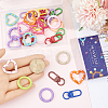 30Pcs 3 Styles Alloy Clasps FIND-SC0022-27-3