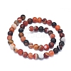 Natural Banded Agate/Striped Agate Beads Strands X-G-D0005-30-8mm-2