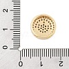 Brass Micro Pave Cubic Zirconia Slide Charms ZIRC-I068-28G-3