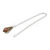 Natural Unakite Cone Pointed Dowsing Pendulums G-A249-02S-04-3