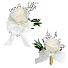 Silk Ribbon Brooches & Wrist AJEW-WH0285-23-1