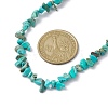 Natural Howlite Chip Beaded Necklace NJEW-JN04615-07-3