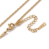 201 Stainless Steel Boston Link Chain Necklace for Men Women NJEW-P268-A31-2X5-3