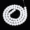 Frosted Opaque Glass Beads Strands GLAA-T032-P6mm-MBB02-1