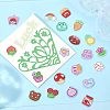 CHGCRAFT 80Pcs 20 Style Printed Acrylic Cabochons OACR-CA0001-19-4