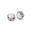 Alloy Rhinestone Clay Pave Beads ALRI-D300-03S-05-2