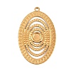 304 Stainless Steel Pendant Cabochon Settings STAS-L313-07G-1