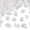 64Pcs Gradient Color Transparent Glass Beads GLAA-TA0003-48A-3