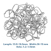 HOBBIESAY 88Pcs 11 Style 316 Surgical Stainless Steel Leverback Earring Findings STAS-HY0001-01-2