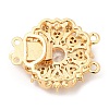 Brass Micro Pave Clear Cubic Zirconia Box Clasps KK-E052-01D-G01-2