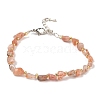 Natural Sunstone Beads Bracelets for Women BJEW-H623-02S-06-4