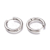 Tarnish Resistant 201 Stainless Steel Huggie Hoop Earrings EJEW-L256-05P-P-2