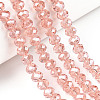 Electroplate Glass Beads Strands LS-EGLA-A034-T2mm-A34-4