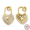 925 Sterling Silver Micro Pave Cubic Zirconia Charms STER-I010-23G-3