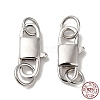 Anti-Tarnish Rhodium Plated 925 Sterling Silver Lobster Claw Clasps STER-D006-16P-1