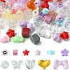 106Pcs 11 Styles Transparent Mixed Colors Acrylic Beads with Strong Stretchy Beading Elastic Thread OACR-FS0001-60-3