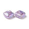 Rainbow Iridescent Plating Acrylic Beads LS-OACR-A010-06A-2