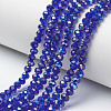 Electroplate Glass Beads Strands EGLA-A034-T4mm-I07-1