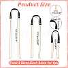 WADORN 3Pcs 3 Styles PU Leather Bag Straps FIND-WR0009-99B-2