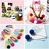 1 Box(400pcs) Pom Poms Craft Making Assorted Sizes & Colors High-elastic Good Quality Pom Poms Creative Craft DIY Material DIY-BC0001-02-6