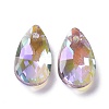 Faceted Teardrop Glass Pendants X-GLAA-O008-A16-2