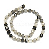 Natural Black Rutilated Quartz Beads Strand G-I376-D84-01-2