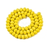 Opaque Solid Color Imitation Jade Glass Beads Strands LS-EGLA-A044-P8mm-D04-3