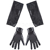 2 Pairs 2 Styles PU Leather Gloves AJEW-CL0003-16B-7