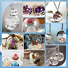 DIY Blank Kitten Wish Bottle Pendant Making Kit DIY-PH0022-28-6