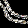 Electroplate Glass Beads Strands EGLA-P066-01A-AB08-4