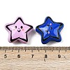 Printed Opaque Acrylic Beads OACR-P035-01A-M-4