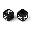 Initial Acrylic Horizontal Hole Beads OACR-ZX006-35X-2