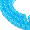 Baking Painted Imitation Jade Glass Round Bead Strands DGLA-Q021-4mm-13-2