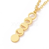 Alloy Moon Phase Pendant Necklace for Women NJEW-G030-03G-1