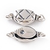 925 Sterling Silver Bayonet Clasps STER-D035-19AS-2