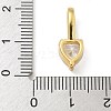 Brass Micro Pave Cubic Zirconia Pendants KK-U050-15G-02-3