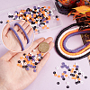4 Strands 4 Colors Flat Round Handmade Polymer Clay Beads CLAY-PH0001-99-3