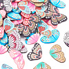 90Pcs 9 Colors Handmade Polymer Clay Pendants CLAY-TA0001-22-3